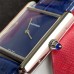 Tank Must 25mm Blue Dial Blue Leather Strap DRF Swiss Quartz