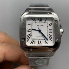 Santos Medium 35mm White Dial SS Bracelet BVF MY9015