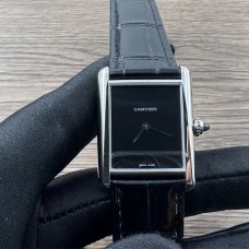 Tank Must 25.5mm Alligator Leather SS/LE Black Dial DRF Quartz