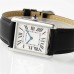 Tank Must 33.7×25.5mm White Dial Black Leather Strap AF Swiss Quartz