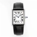 Tank Must 33.7×25.5mm White Dial Black Leather Strap AF Swiss Quartz