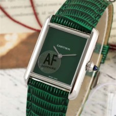 Tank Must 22/25.5mm Dia SS/LE Green Dial AF Swiss Quartz