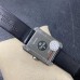 Boy Friend 26.7 x 34.6mm Date Black Dial Black Leather Strap BVF Swiss Quartz