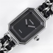 Premiere 26.1 x 20mm Black Dial SS Bracelet BVF Swiss Quartz