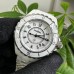J12 33mm Ceramic White Dial Diamond Marker Ceramic Bracelet XF Swiss Quartz