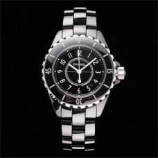 J12 33mm Ceramic Black Dial Ceramic Bracelet XF Swiss Quartz