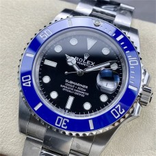 Submariner 41mm 126610LB 904L Blue Ceramic Black Dial SS Bracelet Clean Factory CF VR3235