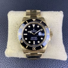 Submariner YG 41mm 126618LN 904L Ceramic Black Dial YG Bracelet Clean Factory CF VR3235