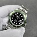 Submariner 40mm 16610LV 904L Green Bezel Black Dial Rehaut SS Bracelet RAF A3135