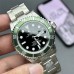 Submariner 40mm 16610LV 904L Green Bezel Black Dial No Rehaut SS Bracelet RAF A3135