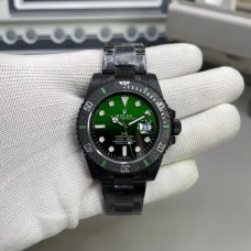 DIW Submariner 40mm DLC Green/Black Dial SS Bracelet VSF VS3135