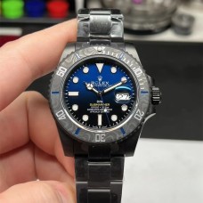 DIW Submariner 40mm DLC Blue/Black Dial SS Bracelet VSF VS3135